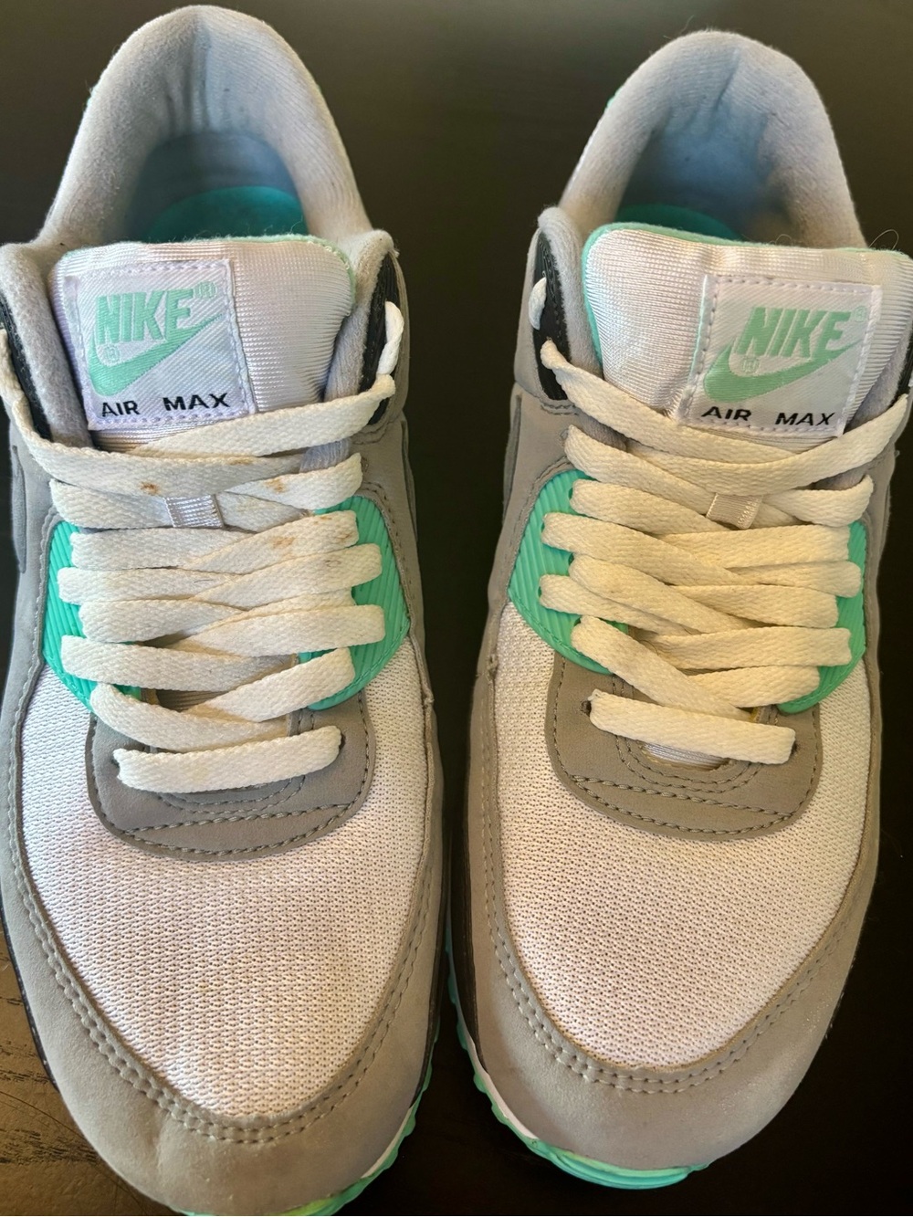 Nike Air Max 90 Hyper Turquoise Grey 2020 Size 10.5 Sneakers CD0881-100